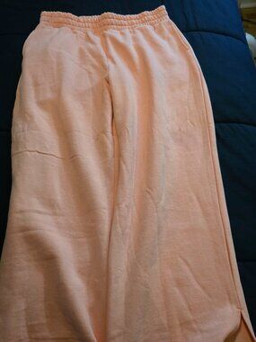Blush Pink Wide Leg Joggers Sz Xl, by Risen